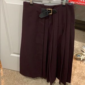 Burgundy maxi skirt